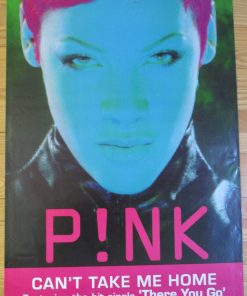 PINK Vintage Promo Poster  36" x 24" Original 2000 "CAN'T TAKE ME HOME"