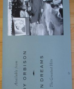 ORBISON, ROY Vintage Promo Poster 1987 "IN DREAMS" Original 24" x 12"