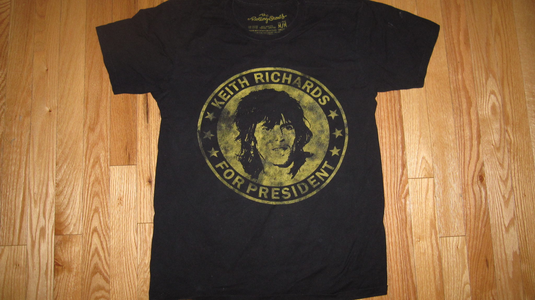 RICHARDS, KEITH FOR PRES T-SHIRT M - Record Collectors Paradise