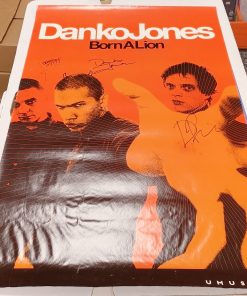 DANKO JONES - ***AUTOGRAPHED*** Vintage "Born A Lion" 2002 Tour Poster 36" x 24"