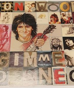 WOOD, RONNIE - Vintage "Gimme Some Neck" Album Poster 1979 19.5" x 19.5"