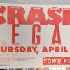 CRASH VEGAS - 1991 Concert GIG Tour Poster Vancouver Canada ORIGINAL