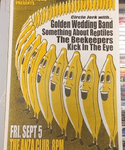 GOLDEN WEDDING BAND/SOMETHING ABOUT REPTILES/the BEEKEEPERS/KICK IN THE EYE - Concert GIG Tour Poster Vancouver Canada ORIGINAL