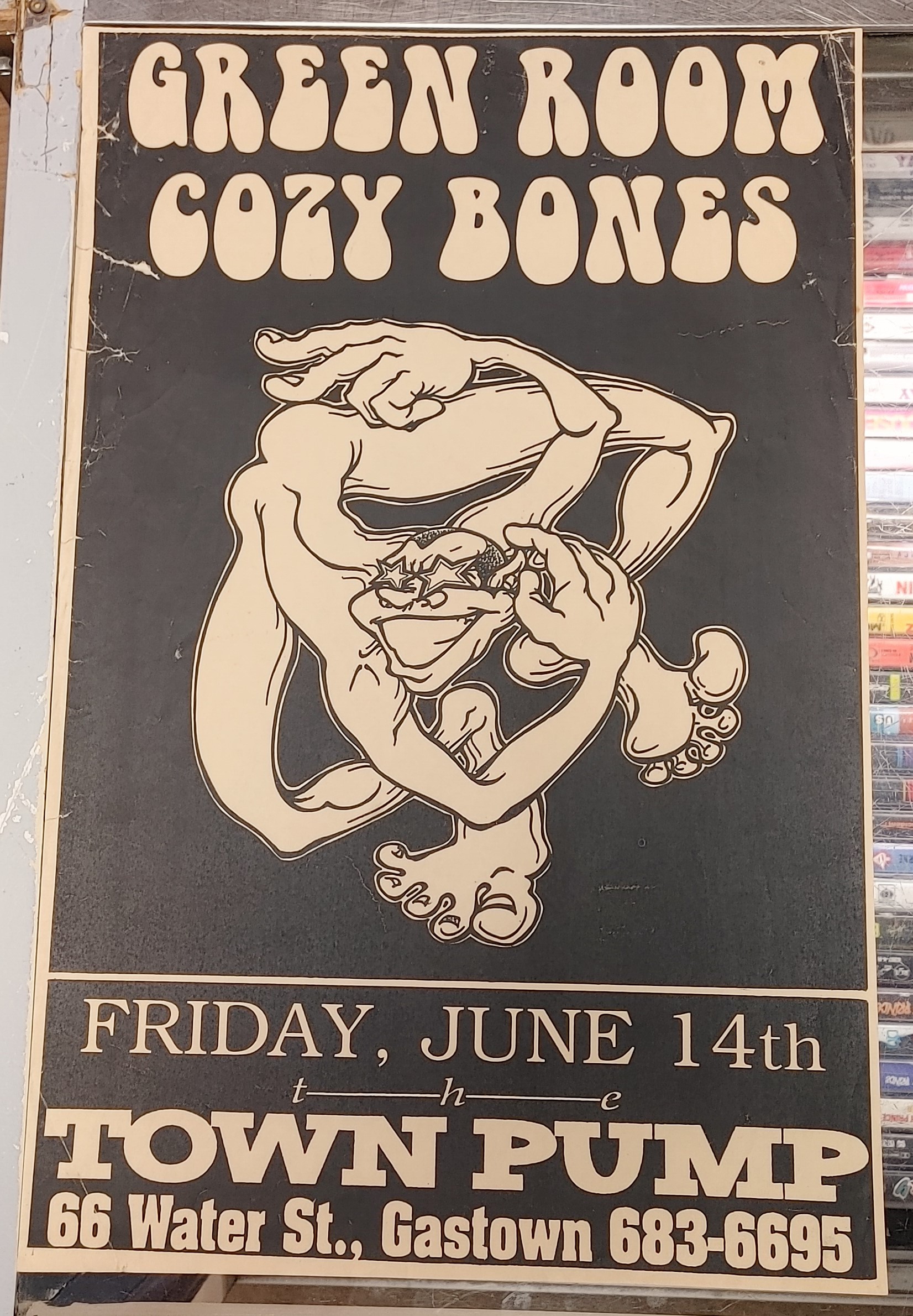 GREEN ROOM/COZY BONES - 1996 Concert GIG Tour Poster Vancouver Canada ORIGINAL