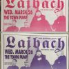 LAIBACH - 1997 Concert GIG Tour Poster Vancouver Canada ORIGINAL
