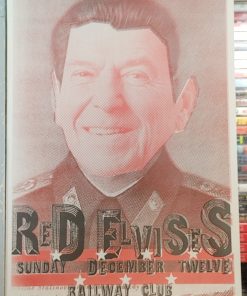 RED ELVISES - Concert GIG Tour Poster Vancouver Canada ORIGINAL