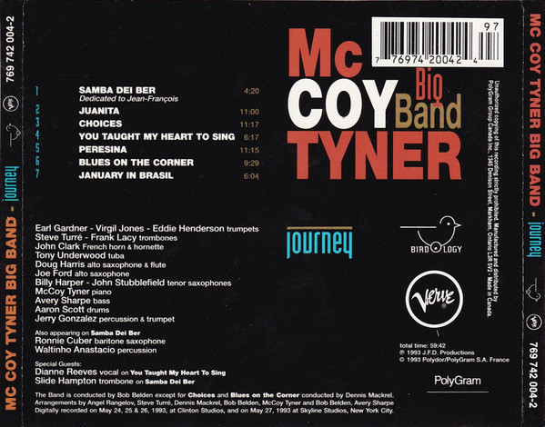 McCoy Tyner Big Band - Journey (CD, Album) (Near Mint (NM or M-)) - Image 2