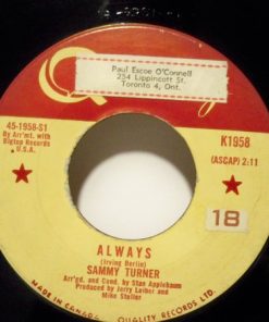 Sammy Turner - Always / Symphony (7", Single) (Very Good Plus (VG+))