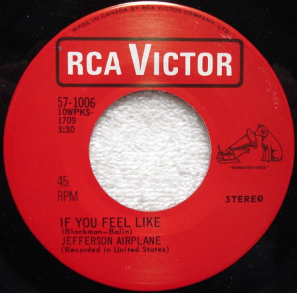 Jefferson Airplane - If You Feel Like / Triad (7", Single) (Near Mint (NM or M-))