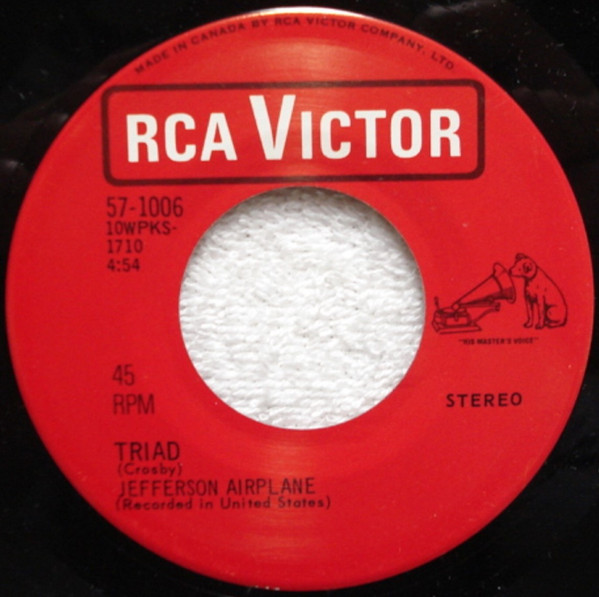 Jefferson Airplane - If You Feel Like / Triad (7", Single) (Near Mint (NM or M-)) - Image 2