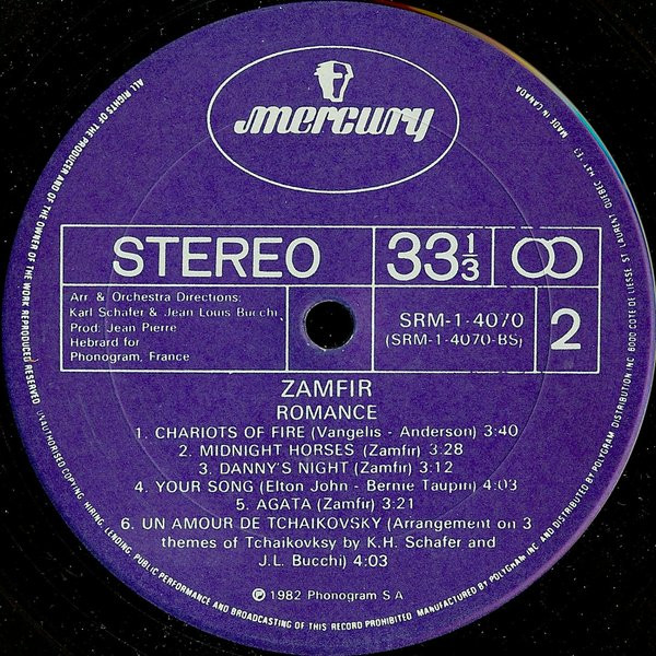 Gheorghe Zamfir - Romance (LP, Album) (Mint (M)) - Image 4