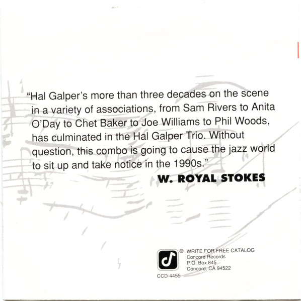 Hal Galper Trio - Invitation To A Concert (CD, Album) (Near Mint (NM or M-)) - Image 5