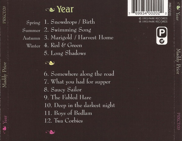 Maddy Prior - Year (CD, Album) (Near Mint (NM or M-)) - Image 2