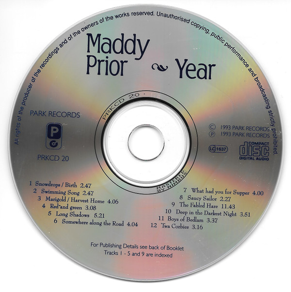 Maddy Prior - Year (CD, Album) (Near Mint (NM or M-)) - Image 4