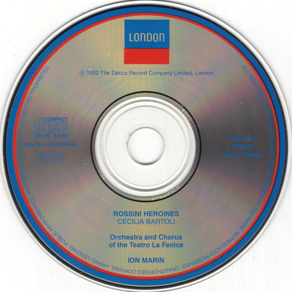 Gioacchino Rossini - Cecilia Bartoli, Orchestra Del Teatro La Fenice And Coro Del Teatro La Fenice, Ion Marin - Rossini Heroines (CD, Album) (Near Mint (NM or M-)) - Image 3