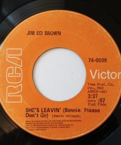 Jim Ed Brown - She's Leavin' (Bonnie, Please Don't Go) / Love Is Worth The Tryin' (7", Single) (Very Good Plus (VG+))