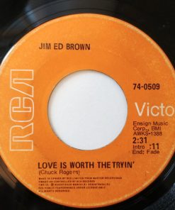 Alternative view of Jim Ed Brown - She's Leavin' (Bonnie, Please Don't Go) / Love Is Worth The Tryin' (7", Single) (Very Good Plus (VG+))
