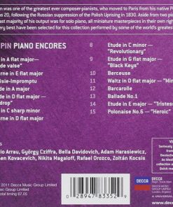Alternative view of Frédéric Chopin, Claudio Arrau, Zoltán Kocsis, Stephen Bishop-Kovacevich - Piano Encores (CD, Album) (Near Mint (NM or M-))