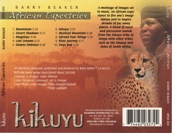 Barry Bekker - Kikuyu (CD, Album) (Near Mint (NM or M-)) - Image 2