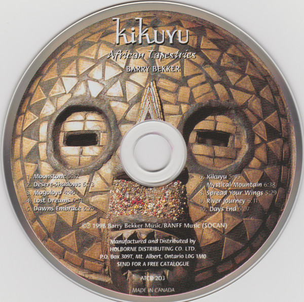 Barry Bekker - Kikuyu (CD, Album) (Near Mint (NM or M-)) - Image 3