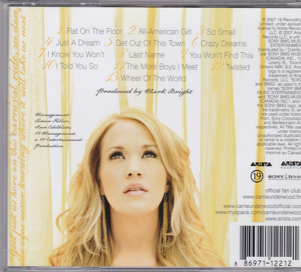 Carrie Underwood - Carnival Ride (CD, Album) (Mint (M)) - Image 2