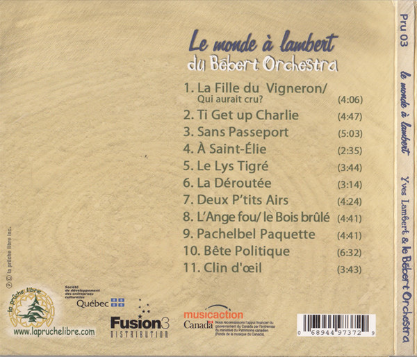 Yves Lambert & Le Bébert Orchestra - Le Monde À Lambert (CD, Album, Dig) (Near Mint (NM or M-)) - Image 2