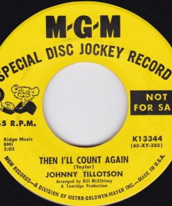 Alternative view of Johnny Tillotson - Then I'll Count Again / One's Yours, One's Mine (7", Promo) (Very Good Plus (VG+))