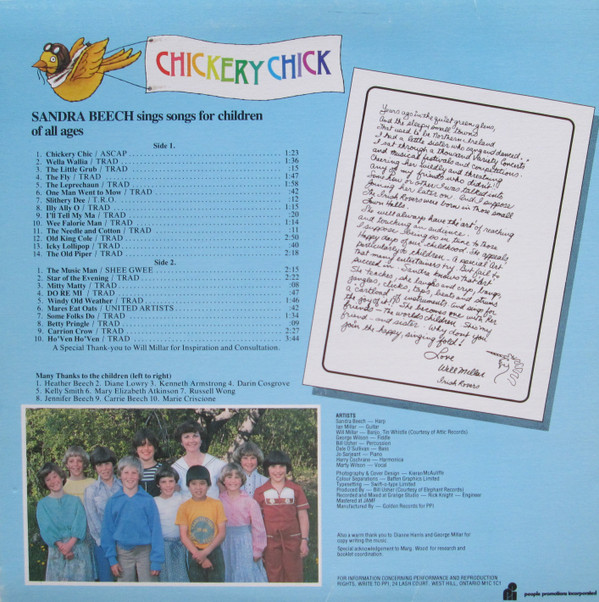 Sandra Beech - Chickery Chick (LP, Album) (Mint (M)) - Image 2