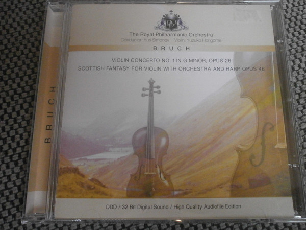 Max Bruch - Royal Philharmonic Orchestra, Yuri Simonov, Yuzuko Horigome - Violin Concerto No. 1 In G Minor, Opus 26 / Scottish Fantasy For Violin With Orchestra And Harp, Opus 46 (CD, Album) (Near Mint (NM or M-)) - Image 2