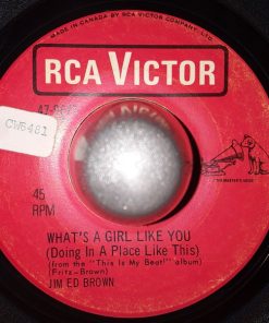 Alternative view of Jim Ed Brown - Longest Beer Of The Night / What's A Girl Like You (Doing In A Place Like This) (7", Single) (Very Good (VG))