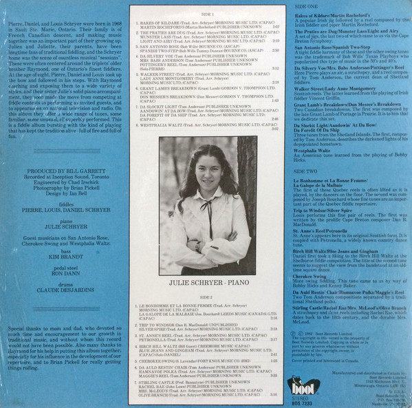 The Schryer Triplets - Pierre • Daniel • Louis (LP, Album) (Mint (M)) - Image 2