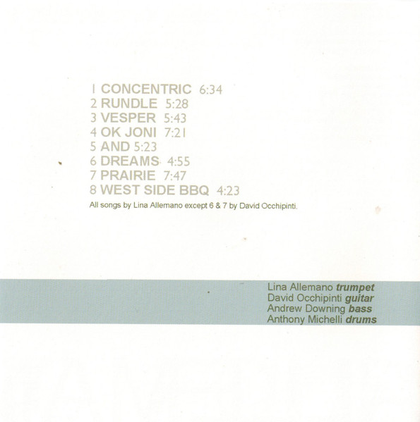 Lina Allemano Four - Concentric (CD, Album) (Near Mint (NM or M-)) - Image 2