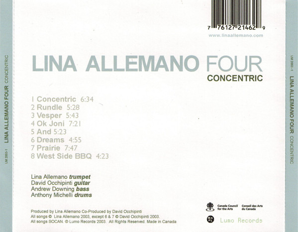 Lina Allemano Four - Concentric (CD, Album) (Near Mint (NM or M-)) - Image 4