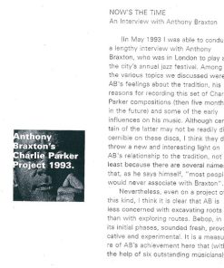 Anthony Braxton - Anthony Braxton´s Charlie Parker Project 1993 (2xCD, Album) (Near Mint (NM or M-)) - Image 3