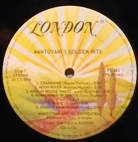 Mantovani And His Orchestra - Mantovani's Golden Hits (LP, Comp, Club) (Mint (M)) - Image 3