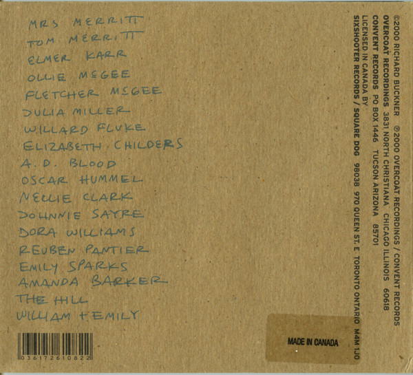 Richard Buckner - The Hill (CD, Album) (Near Mint (NM or M-)) - Image 2
