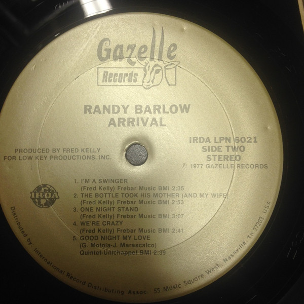 Randy Barlow - Arrival (LP) (Mint (M)) - Image 3