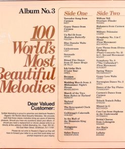 Alternative view of Unknown Artist - 100 World's Most Beautiful Melodies (3xLP, Comp) (Mint (M))