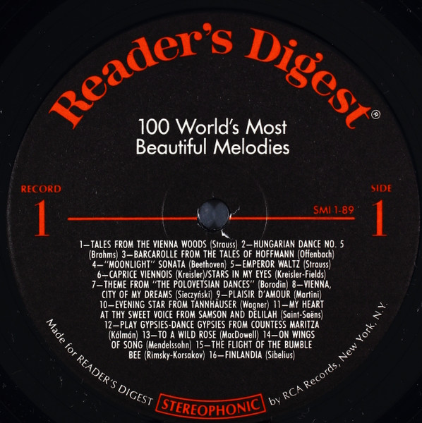 Unknown Artist - 100 World's Most Beautiful Melodies (3xLP, Comp) (Mint (M)) - Image 3