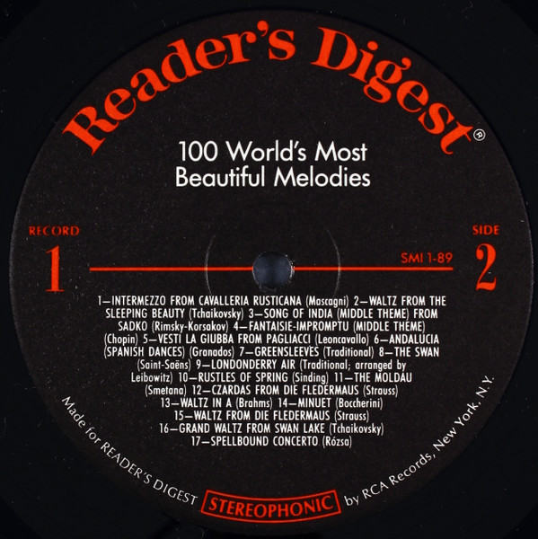 Unknown Artist - 100 World's Most Beautiful Melodies (3xLP, Comp) (Mint (M)) - Image 4