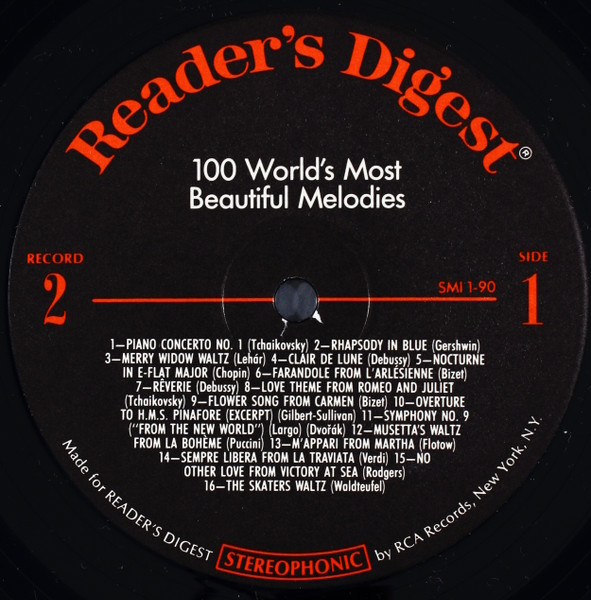 Unknown Artist - 100 World's Most Beautiful Melodies (3xLP, Comp) (Mint (M)) - Image 5