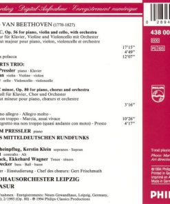 Alternative view of Ludwig van Beethoven - Beaux Arts Trio, Menahem Pressler, MDR Rundfunkchor, Gewandhausorchester Leipzig, Kurt Masur - Triple Concerto / Choral Fantasy (CD, Album) (Near Mint (NM or M-))