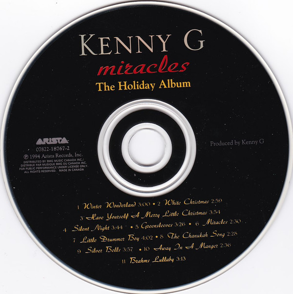 Kenny G (2) - Miracles - The Holiday Album (CD, Album) (Near Mint (NM or M-)) - Image 3