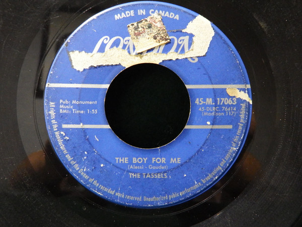 The Tassels - To A Soldier Boy / The Boy For Me (7", Single) (Very Good Plus (VG+)) - Image 2