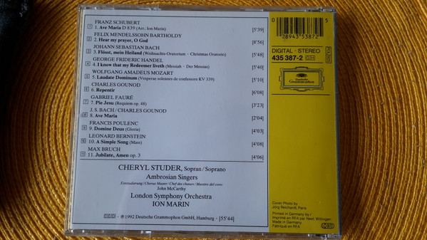 Cheryl Studer, London Symphony Orchestra · Ion Marin - Ave Maria (CD, Comp, RE) (Near Mint (NM or M-)) - Image 3