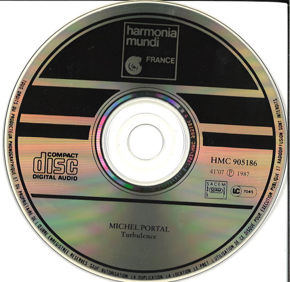 Michel Portal - Turbulence (CD, Album) (Near Mint (NM or M-)) - Image 3