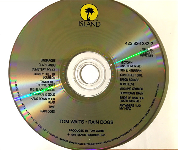 Tom Waits - Rain Dogs (CD, Album, RE) (Near Mint (NM or M-)) - Image 3