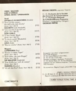 Alternative view of Régine Crespin / Giuseppe Verdi & Richard Wagner - Airs D'Opéras = Opera Arias = Opernarien (CD, Comp, RM) (Near Mint (NM or M-))
