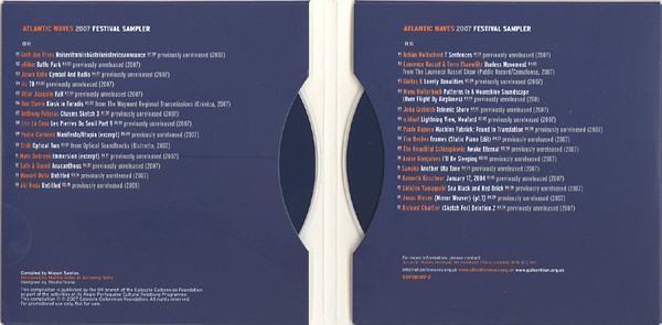 Various - Atlantic Waves 2007 Festival Sampler (2xCD, Comp, Promo, Smplr) (Mint (M)) - Image 3