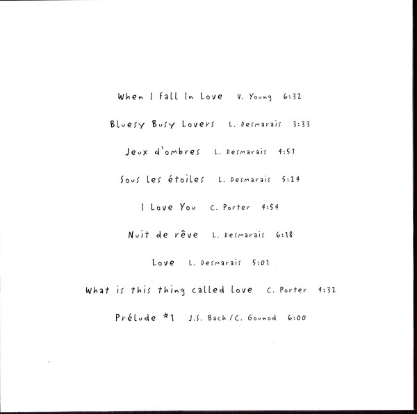 Trio Lorraine Desmarais - Love (CD, Album) (Near Mint (NM or M-)) - Image 2